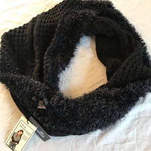 Fancy black infinity scarf